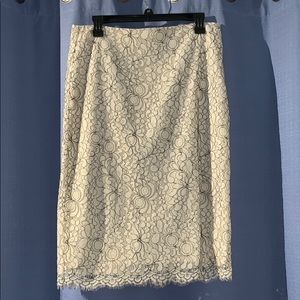 LOFT Lace Pencil Skirt